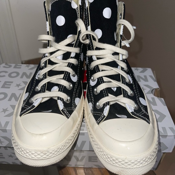 Comme des Garçons x Chuck Taylor All Star 70 Hi black polka dot - Picture 3 of 7